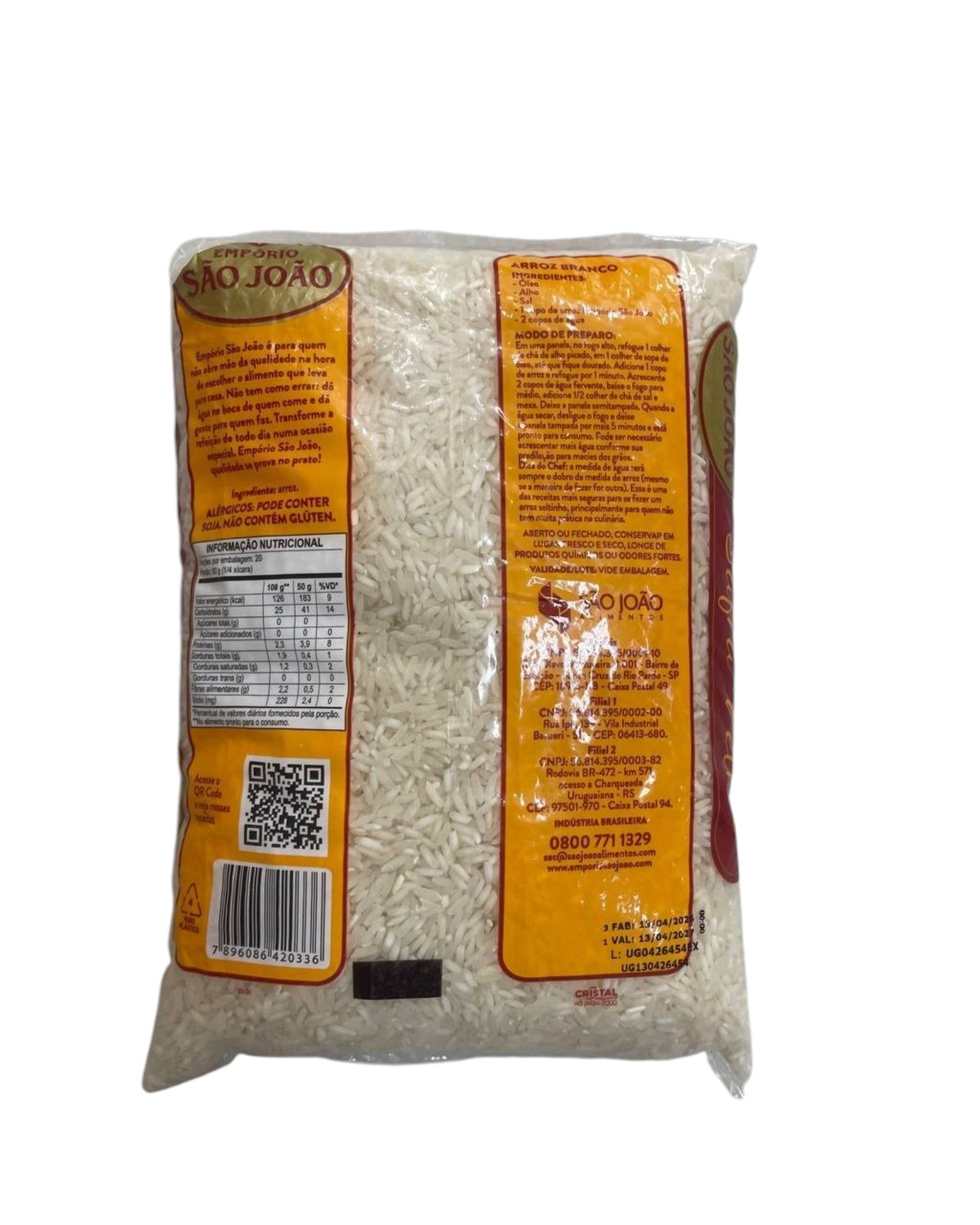 Arroz Brasileño, Sao Joao, 1kg