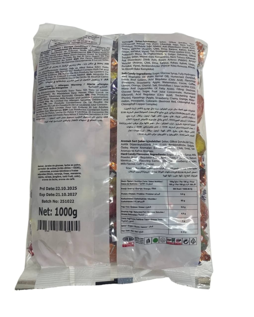 Caramelos Kugu, 1kg