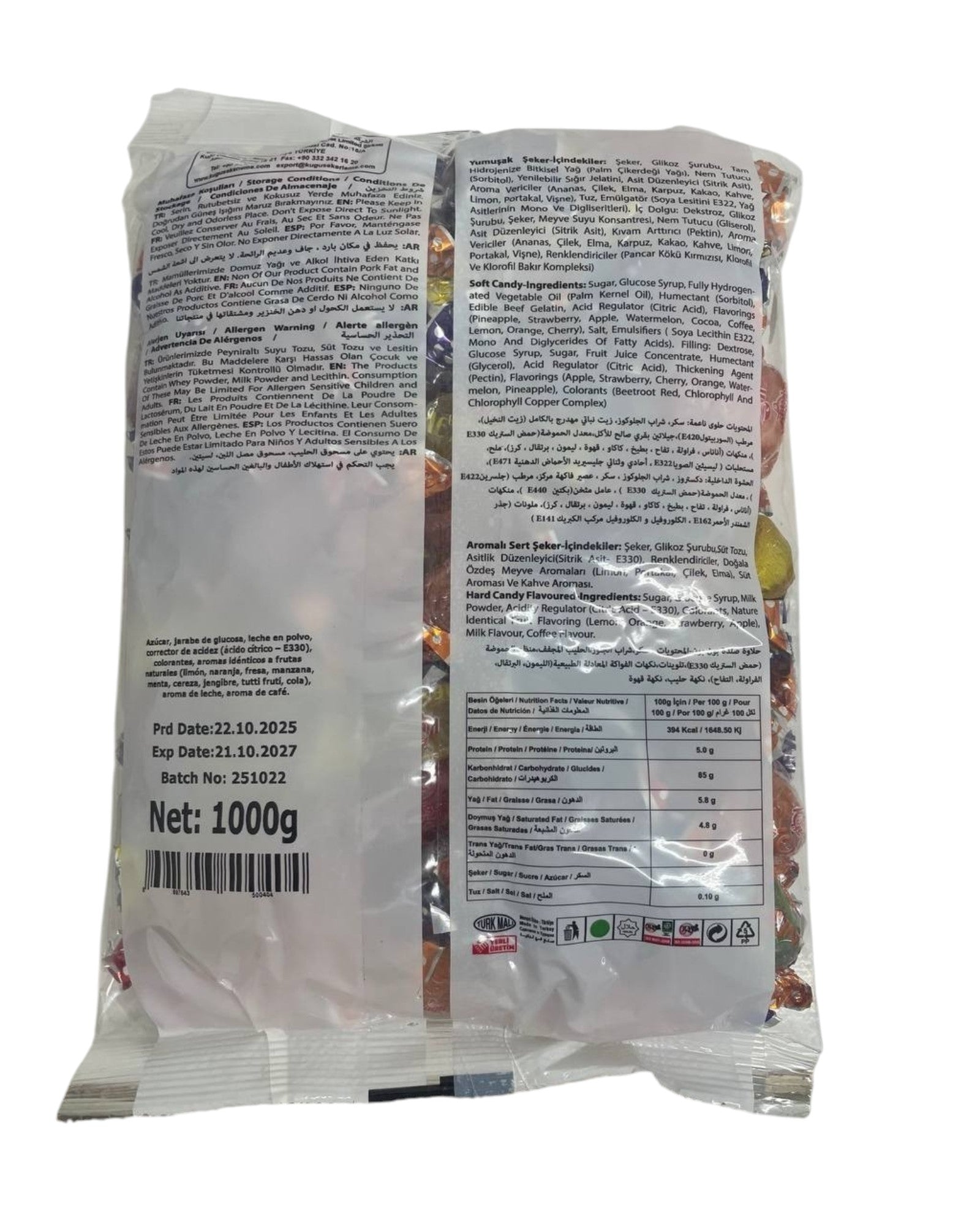 Caramelos Kugu, 1kg