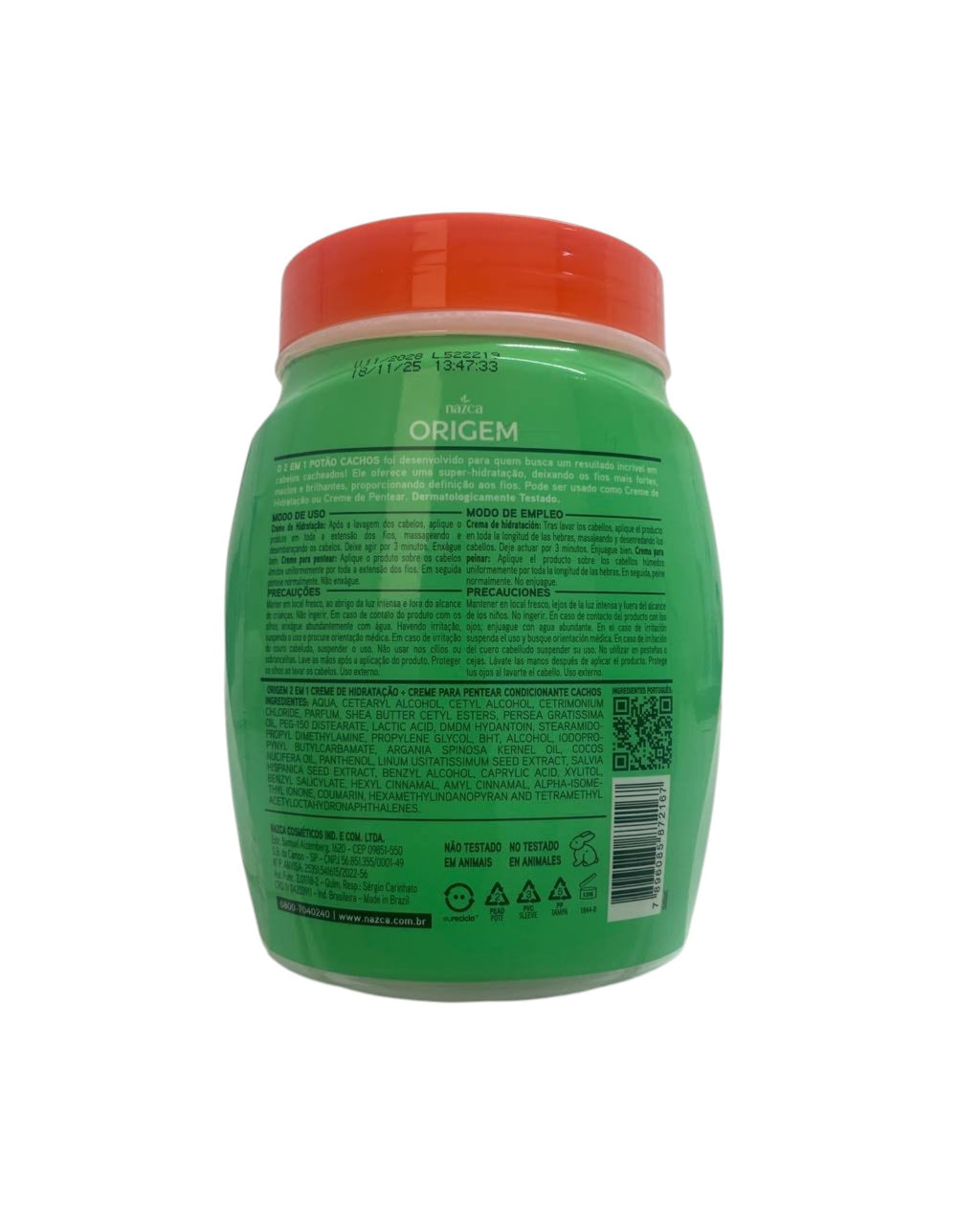 Crema de Tratamiento 2en1 Nazca, 1Kg