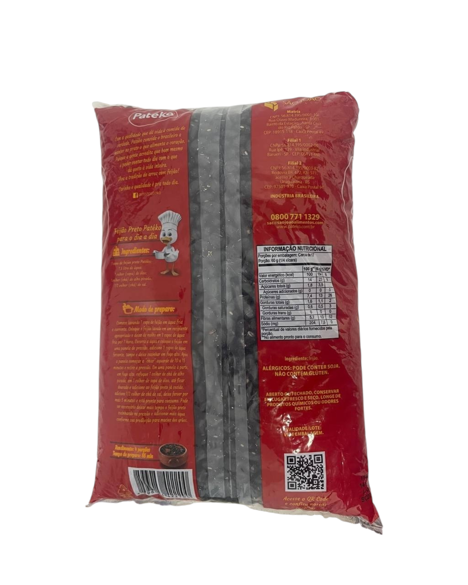Frijoles Negros, Pateko, 1Kg