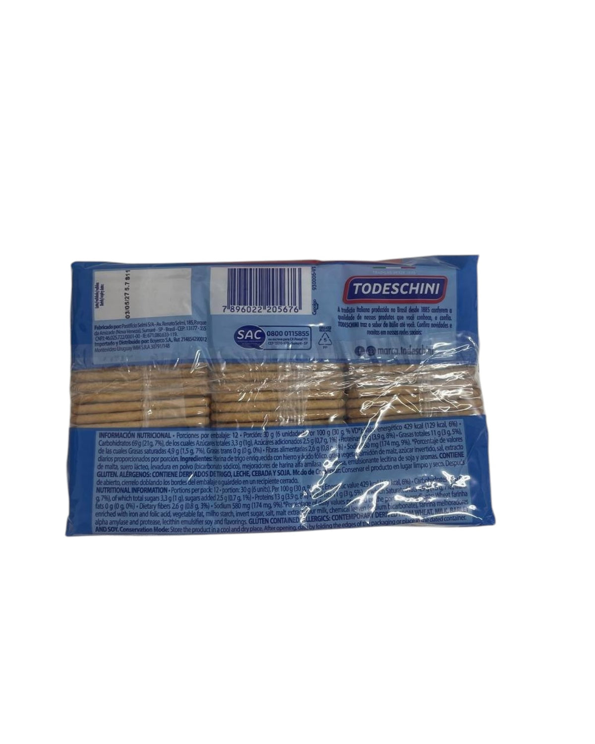 Galletas Marias, Todechini, 360g