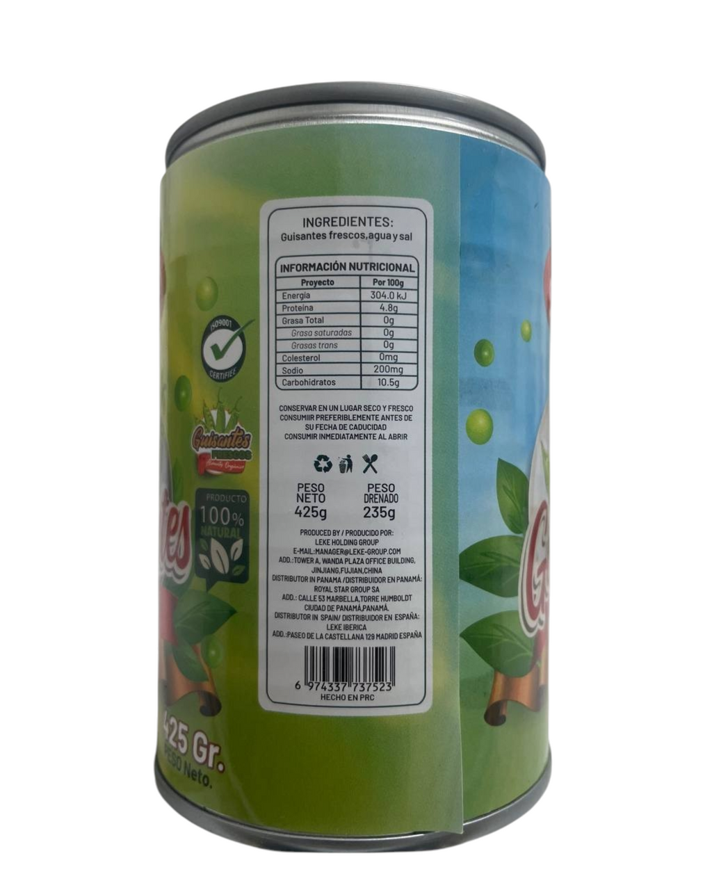 Guisantes Enlatados