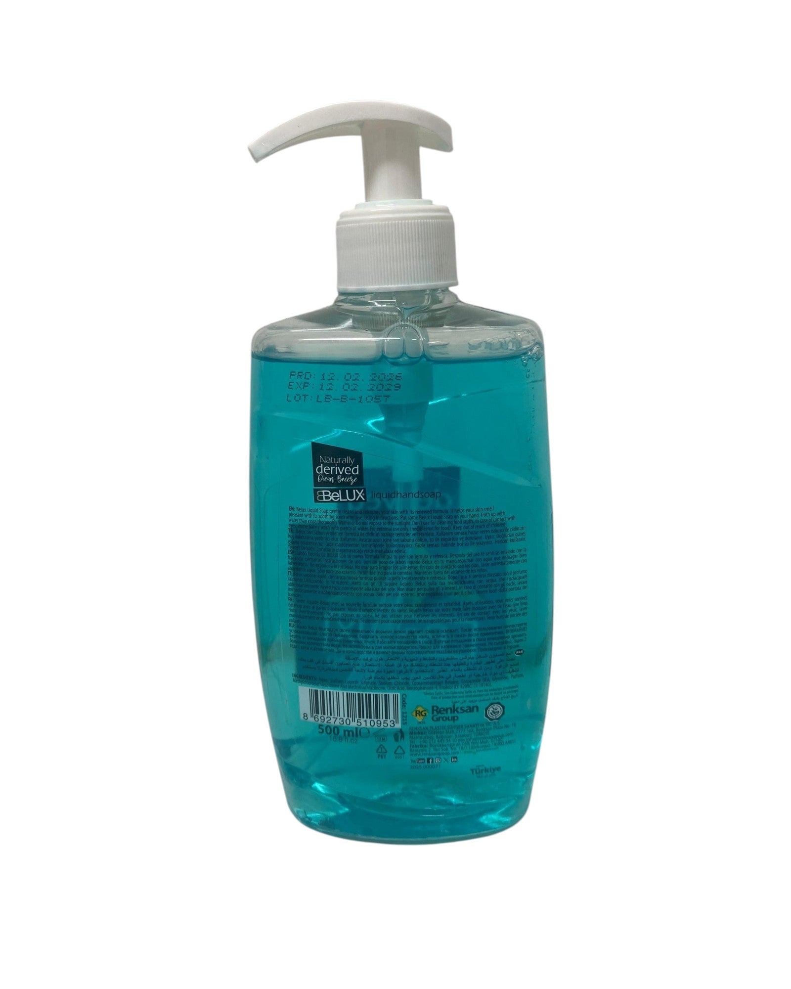 Jabón Líquido para Manos, Belux, 500ml