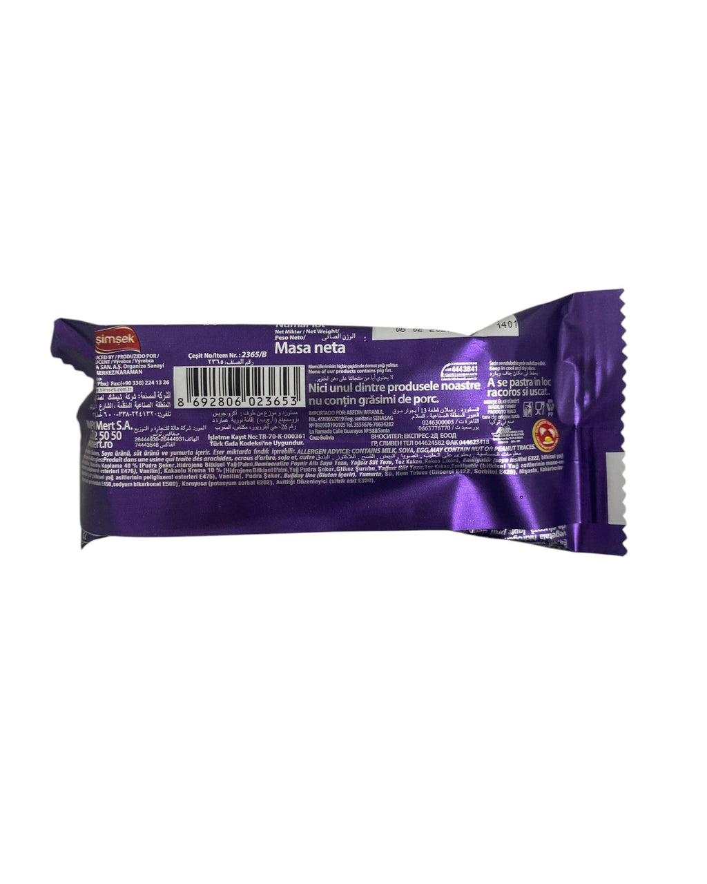 Pastelito Relleno de Chocolate, Paradise, 25g