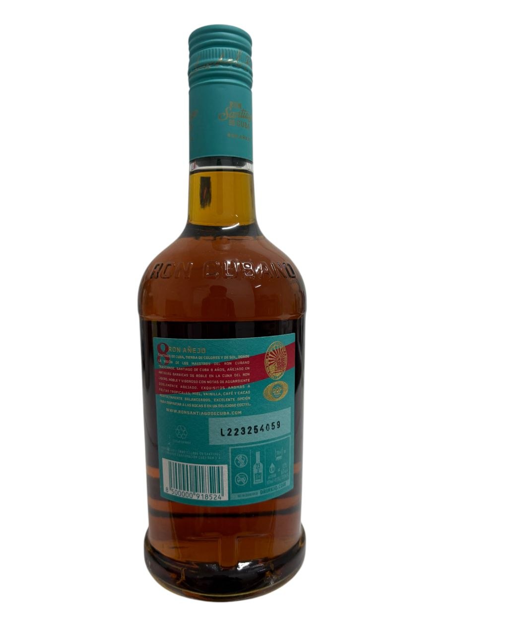 Ron Santiago de Cuba, Añejo 8años, 700ml