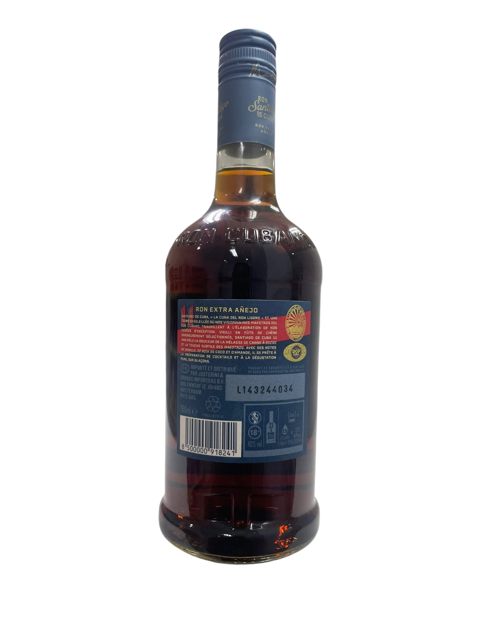 Ron Santiago de Cuba, Añejo 11 años, 700ml