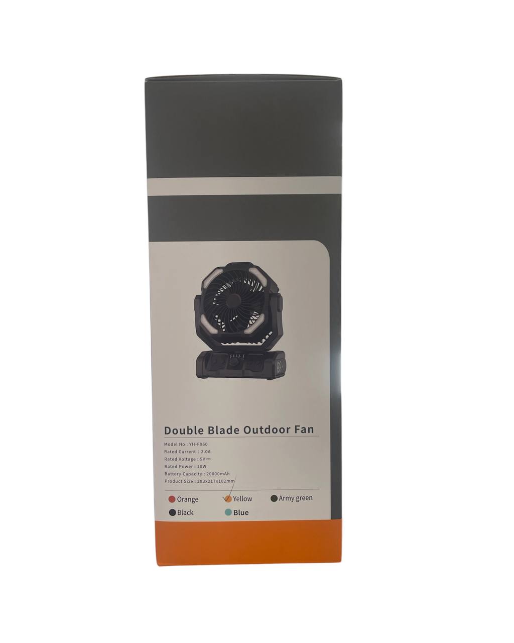 Ventilador Recargable, Double Blade, 20 000 mah